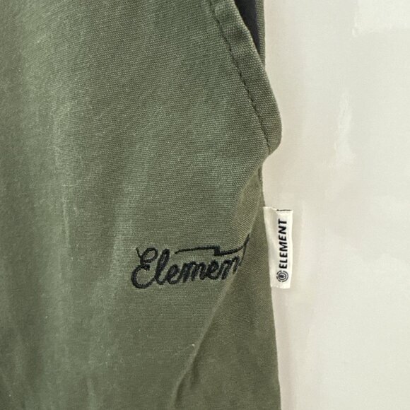 ELEMENT Skateboards Utility Chillin Twill Pants Large Big Fit Drawstring olive - Picture 3 of 14